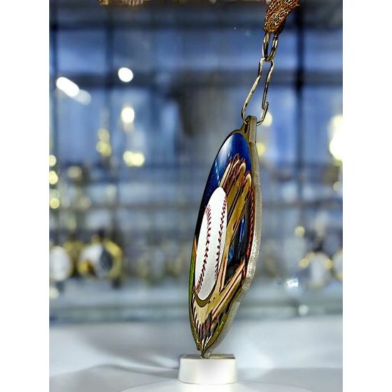 Medalla metálica de béisbol acero inoxidable