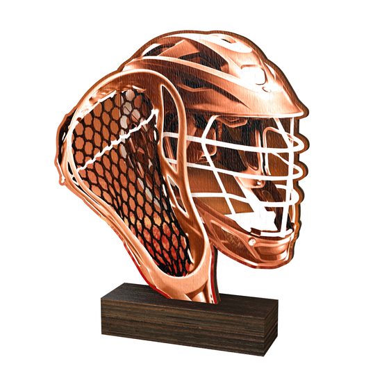 Trofeo de Madera Real Sierra para Lacrosse - Clásico