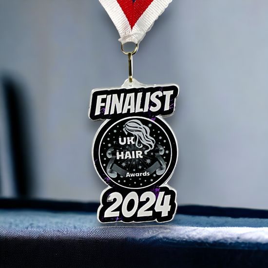 Medalla Personalizada de Logo en Acrílico Negro