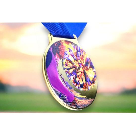 Medalla Sacul Porristas Color Textura Impresión 3D