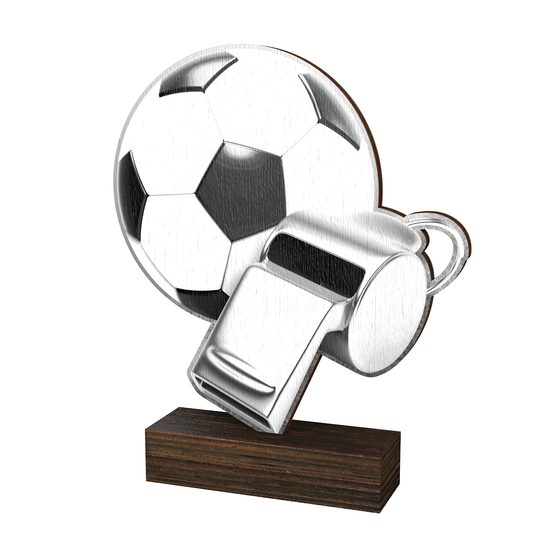 Trofeo de Madera Sierra para Árbitro de Fútbol - Clásico