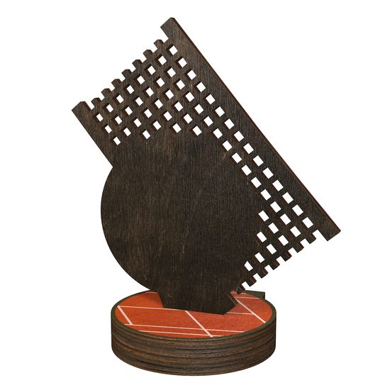 Trofeo Grove de Madera Real para Tenis