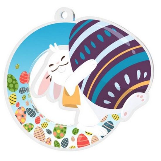 Medalla de Huevo Grande del Conejo de Pascua