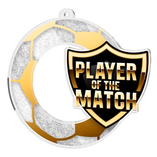 Medalla de Escudo para Jugador del Partido de Fútbol