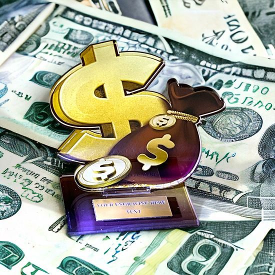 Trofeo Acrílico Cannes Bolsas de Dinero