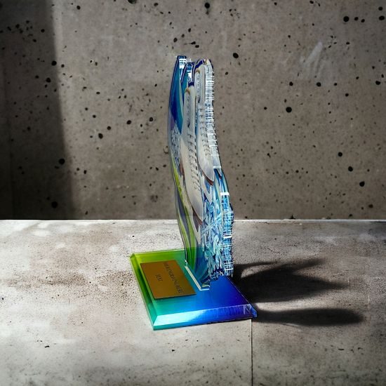 Trofeo Acrílico Cannes para Patinaje