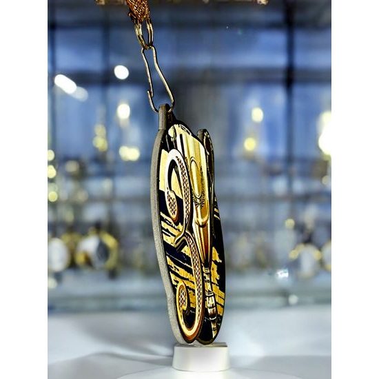 Medalla metálica para colocar acero inoxidable