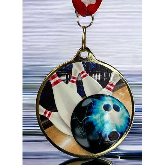 Medalla Barnet con Textura e Impresión 3D MaxMedal para Boliche