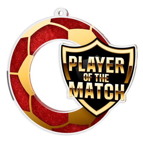 Medalla de Escudo para Jugador del Partido de Fútbol