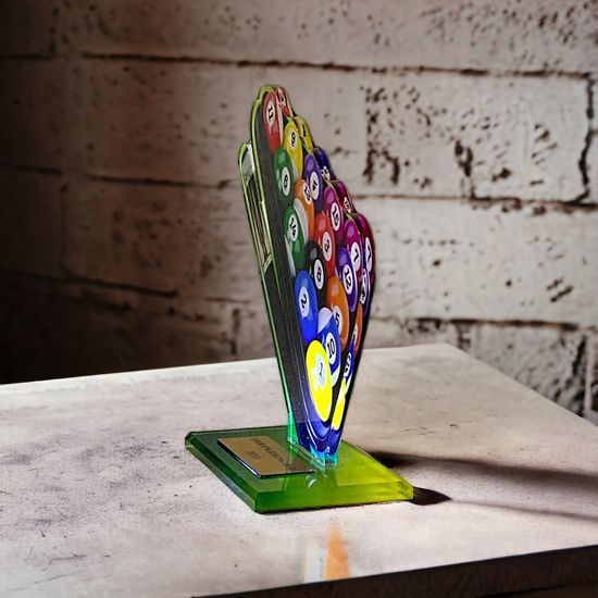 Trofeo Acrílico Cannes de Billar