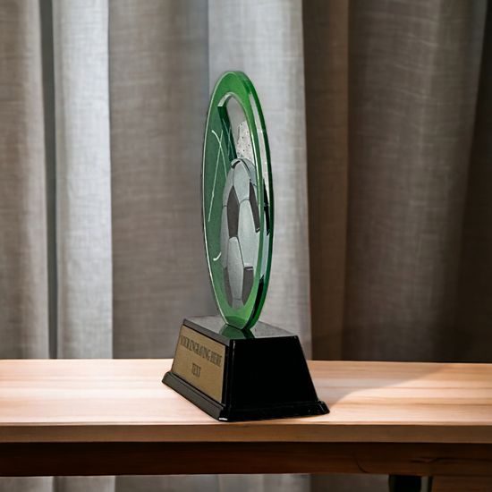 Trofeo de Balón y Campo de Fútbol