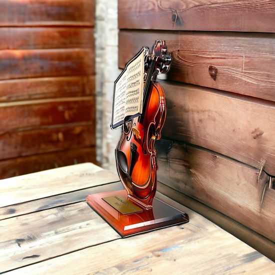 Trofeo Acrílico Cannes de Violín