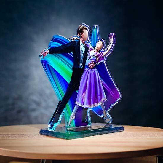 Trofeo Acrílico Cannes para Baile de Salón