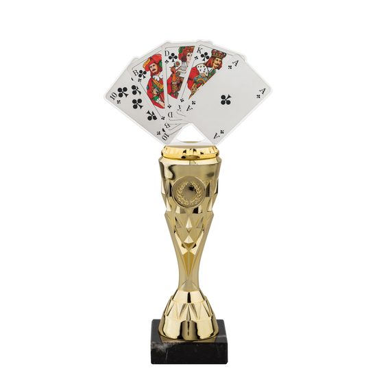 Trofeo de Cartas con Placa de Acrílico