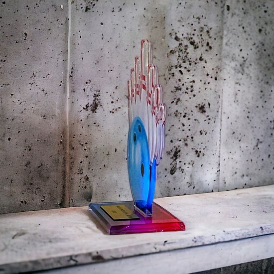 Trofeo Acrílico Cannes de Boliche