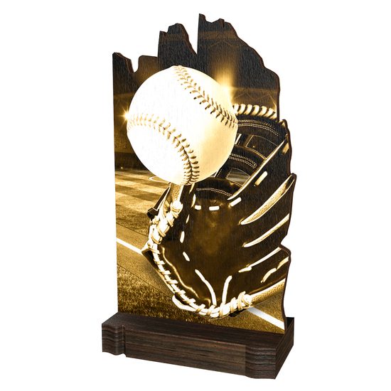Trofeo Clásico Shard de Madera Ecológico para Béisbol