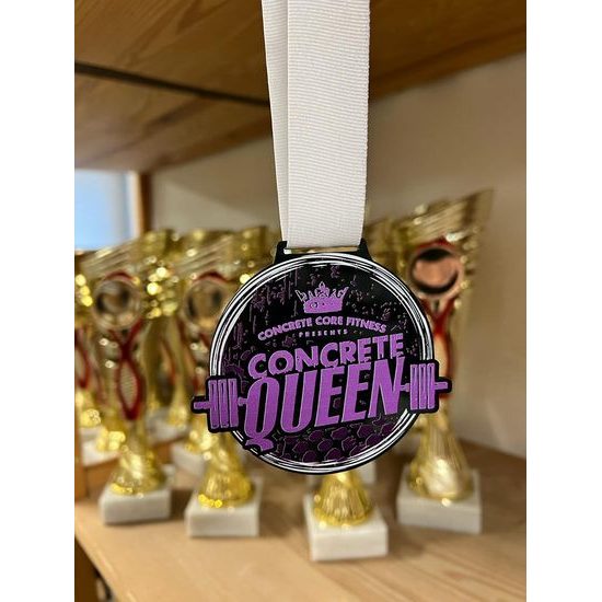 Medalla Personalizada de Logo en Acrílico Negro