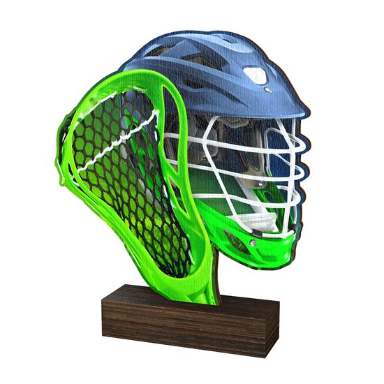 Trofeo de Madera Sierra para Lacrosse