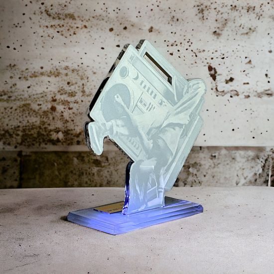 Trofeo Acrílico Cannes para Baile Urbano