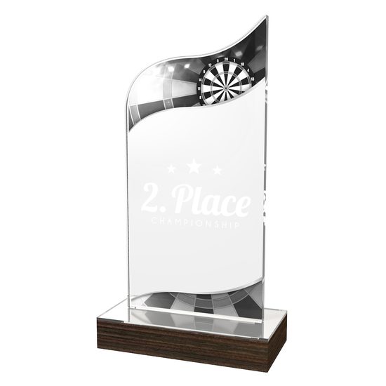 Trofeo Clásico de Dardos de Madera y Acrílico United