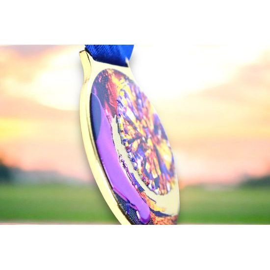 Medalla Sacul Porristas Color Textura Impresión 3D