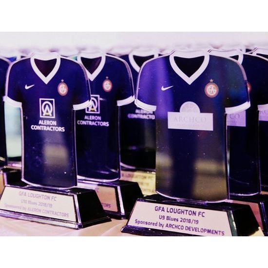 Trofeo de Camisa de Fútbol Personalizado en Acrílico