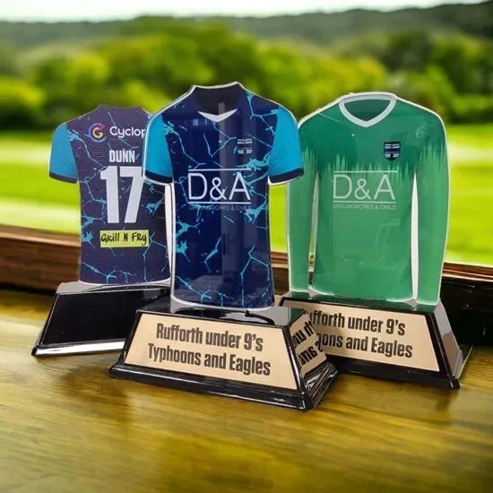 Trofeo de Camisa de Fútbol Personalizado en Acrílico