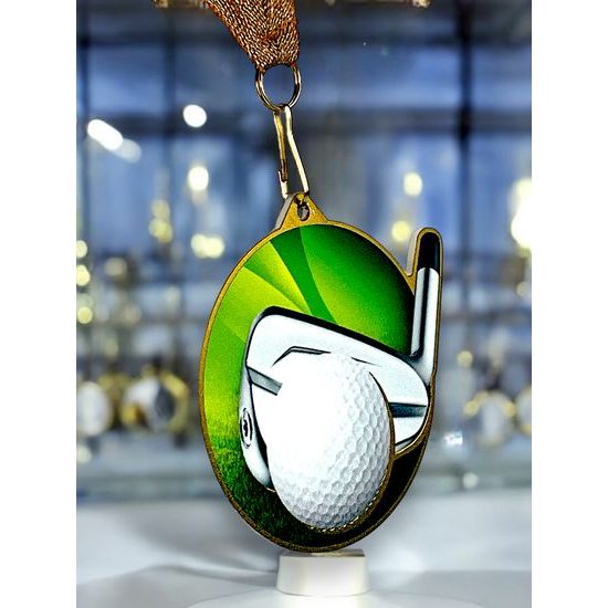 Medalla metálica para golf acero inoxidable