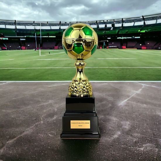 Trofeo de Fútbol Sealy Tower Oro y Verde