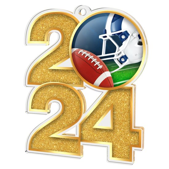 Medalla de Acrílico de Fútbol Americano 2024