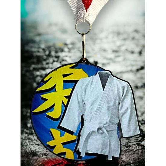 Medalla de Artes Marciales Rincon en Acrílico Negro