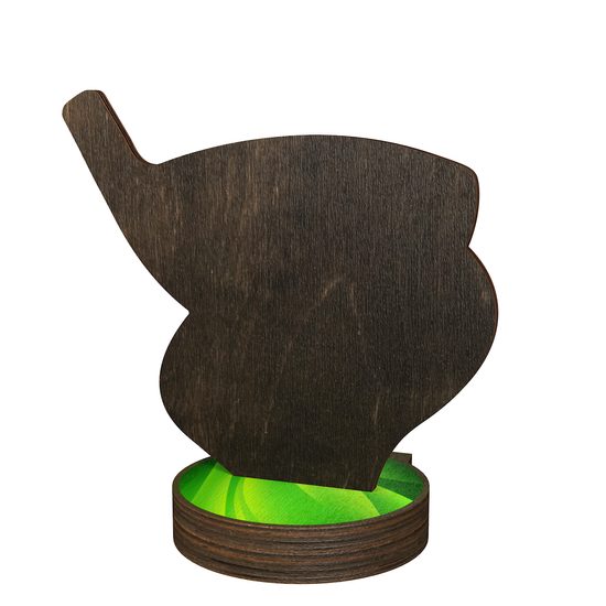 Trofeo Grove de Madera Real para Golf