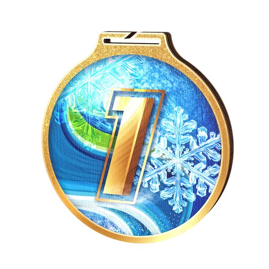 Medalla Habitat de Madera Ecológica para 1er Lugar Invierno Oro