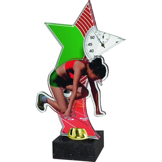 Trofeo Viena de Acrílico de Estrella para Atleta Femenino