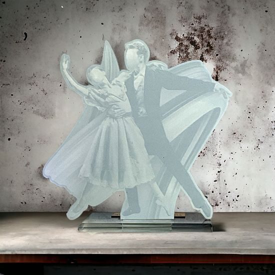 Trofeo Acrílico Cannes para Baile de Salón