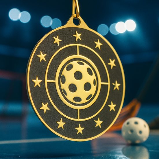 Medalla de Pickleball Valor de Acero Inoxidable