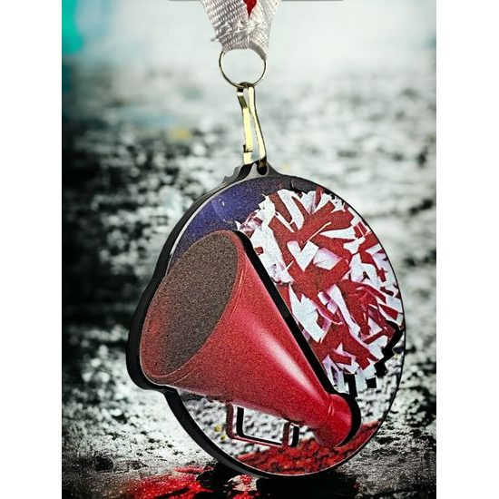 Medalla de Animadora Rincon en Acrílico Negro