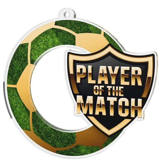 Medalla de Escudo para Jugador del Partido de Fútbol
