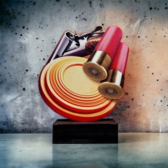 Trofeo de Madera Real WF 250 para Tiro Deportivo