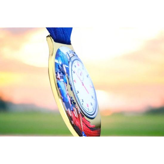 Medalla Sacul Running Color Textura Impresión 3D