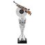 Trofeo de Acrílico Plateado para Tiro Deportivo