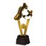 Trofeo Acrílico Budapest de Balón y Bota de Fútbol