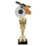 Trofeo de Acrílico con Pistola de Plata para Tiro Deportivo