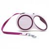 Samonavíjecí vodítko pro psy - Flexi Walk - vínová, pásek 5m/20 kg (L)