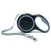 Samonavíjecí vodítko pro psy - Flexi Walk - černá, pásek 3m/15 kg (M)