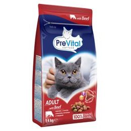 PreVital 1,4 kg ADULT HOVĚZÍ granule pro kočku