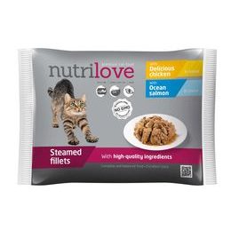 Nutrilove CAT 4x85g kapsy kuře/losos