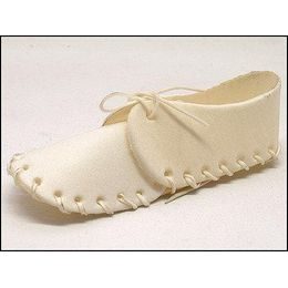 Bota BÍLÁ 7cm buvolí kůže