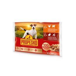 4x100g Propesko kapsa pes králík+zelenina+kuře+jehně