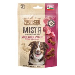90g Propesko Mistr GF snack pes kachní měkké kostičky